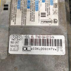 Centralita de airbag para Honda CR-V III. - Modelo: 77960-SWA-G214-M4 o también 77960-SWA-G212-M4 - SRS UNIT: 5WK43782