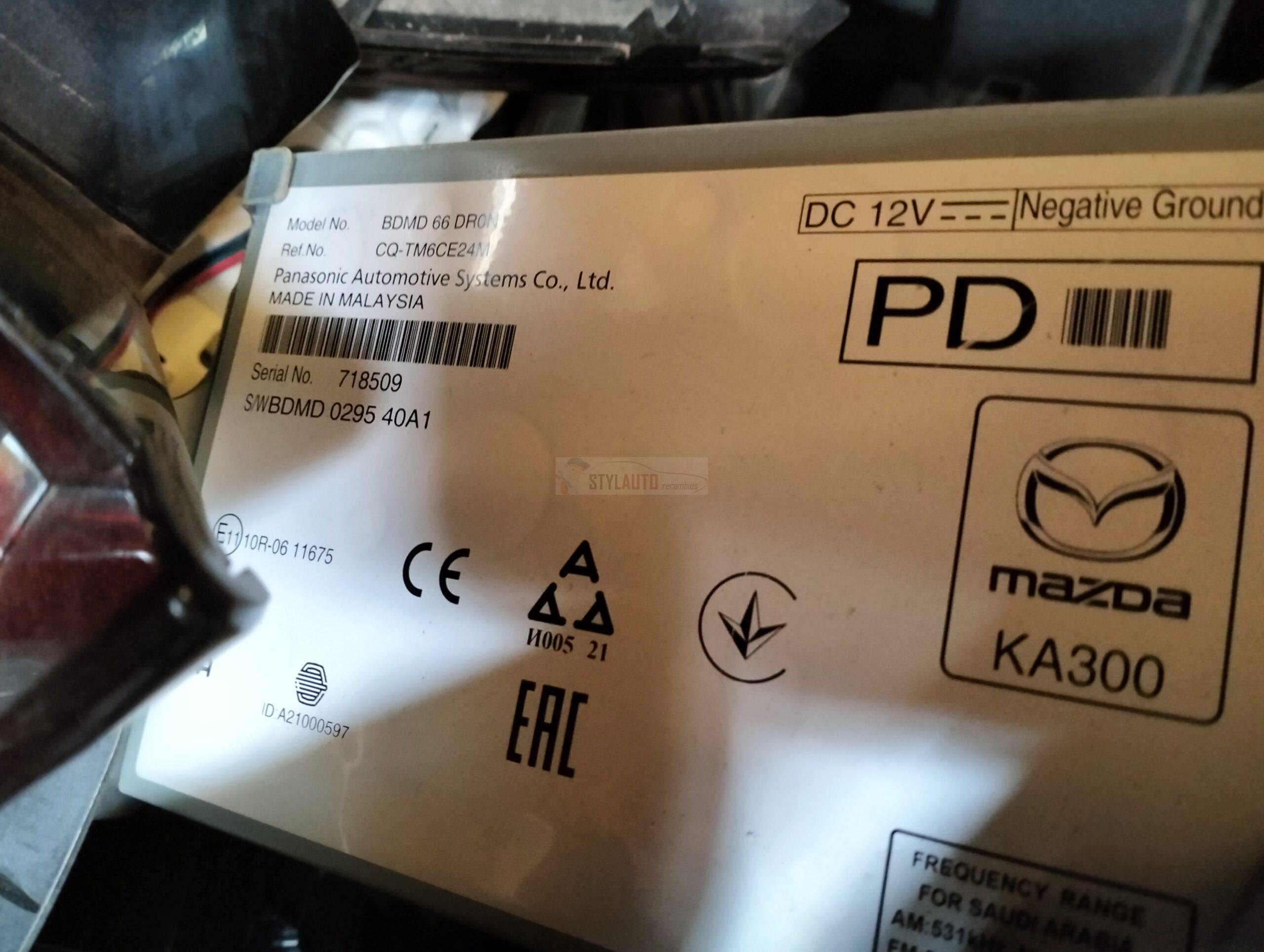 Unidades De Control para MAZDA CX-30 DM (2019-..) Off-road BDMD-66-DRON