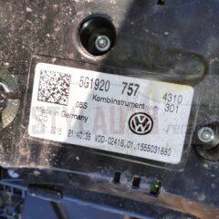 Cuadro de instrumentos VOLKSWAGEN GOLF VII LIM. Año 2012 GTD BLUEMOTION. Referencia 5G1920757